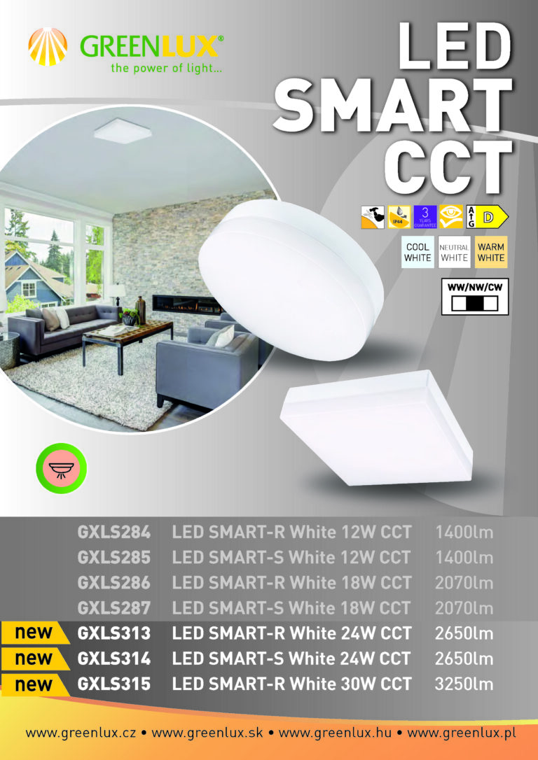 Svítidla LED SMART - nově s možností změny teploty chromatičnosti